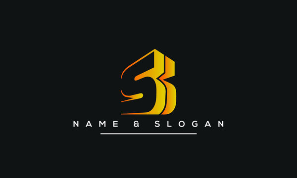 S ,SS Letter Logo Design with Creative Modern Trendy Typography