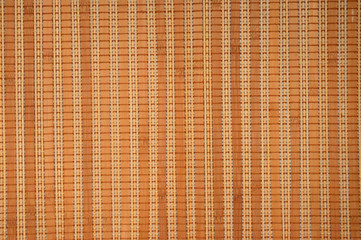Bamboo mat on a white background