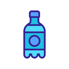 fizzy drink icon vector. Thin line sign. Isolated contour symbol illustration