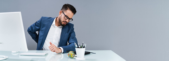 Businessman Having Backpain