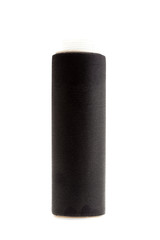 filter for cleaning and reducing the salt content in drinking water, a black replacement cartridge isolated on a white background.