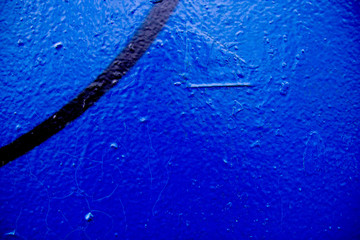 Naklejka premium Blue old shabby wall background