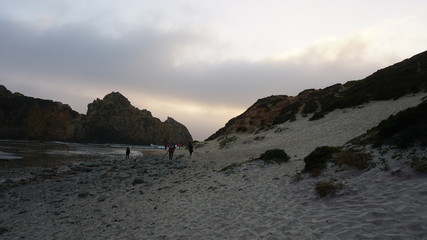 sunset on the beach