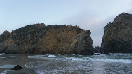 cliffs on the beach