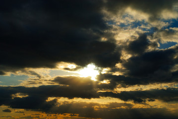 夕暮れ　空　素材