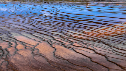 Formations near famous Midway Geyser in Yellowstone