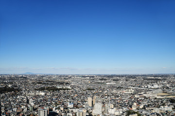 市川市のアイリンクタウンからの眺め