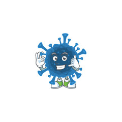 Call me funny coronavirus desease mascot picture style