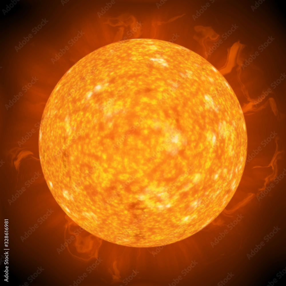 Canvas Prints sun in outer space