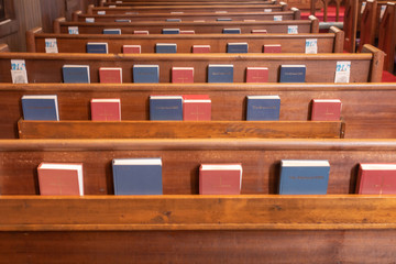 Prayer Books in Church Pews