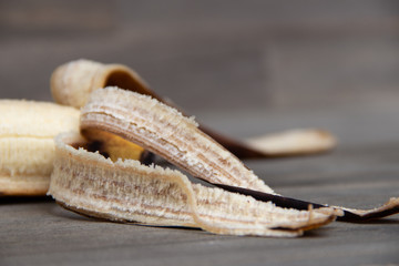 Cacho de bananas mofadas, podres, passadas, pretas