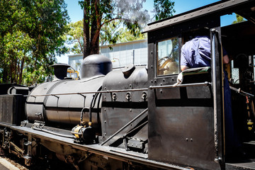 A traditional classic steam  locomotive system