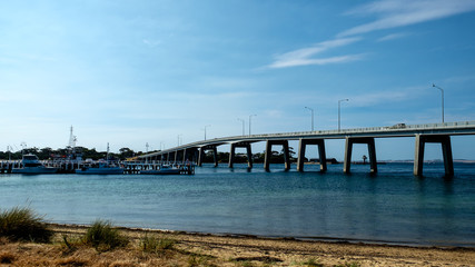 Obraz na płótnie Canvas San Remo bridge connecting Phillip Island with San Remo area