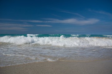 Fototapeta na wymiar Magnifique plage de Cuba, à Varadero