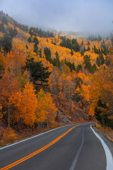 Fototapeta premium Scenic Mt.Evans road in autumn time