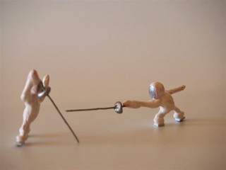 Fencing miniature figurines ②