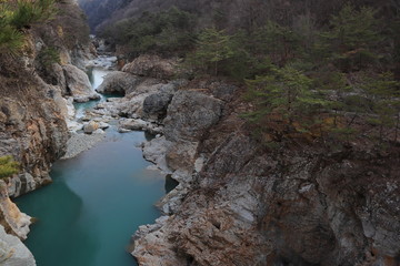 龍王峡　日光　鬼怒川　Ryuou Valley　Kinugawa River.　Nikko City , Tochigi Pref. , Japan