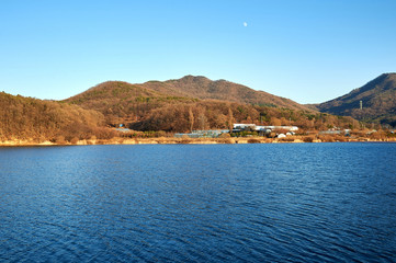 Baegun Lake in Uiwang-si, South Korea.