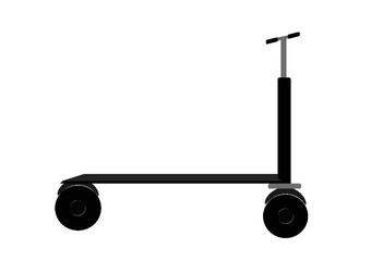Simple design mini scooter isolated on white background © Yura