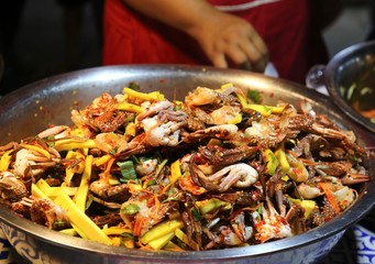 paella in a pan