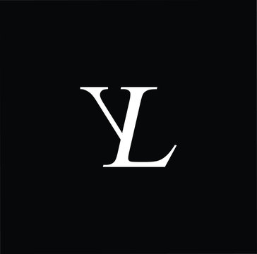 Minimal Yl Logo Icon Of A Ly Letter On A Luxury Background Logo Idea Based  On