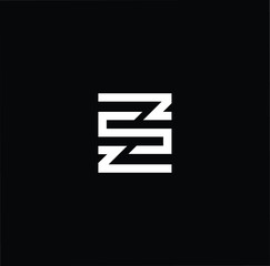 Initial based modern and minimal Logo. Z ZS SZ letter trendy fonts monogram icon symbol. Universal professional elegant luxury alphabet vector design - obrazy, fototapety, plakaty