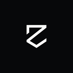 Initial based modern and minimal Logo. Z ZL LZ letter trendy fonts monogram icon symbol. Universal professional elegant luxury alphabet vector design