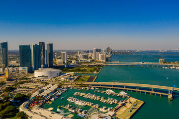 Downtown Miami scene including Bayside Marketplace and American Airlines Arena
