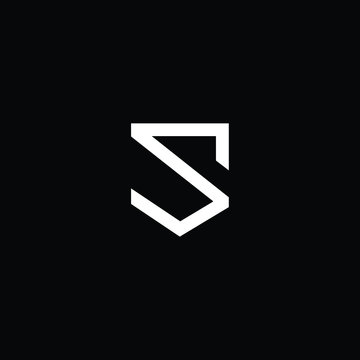 Initial based modern and minimal Logo. S SJ JS letter trendy fonts monogram icon symbol. Universal professional elegant luxury alphabet vector design