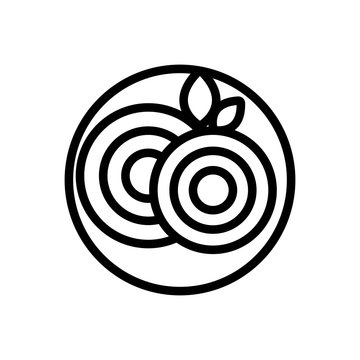 Delicious pasta icon vector. Thin line sign. Isolated contour symbol illustration