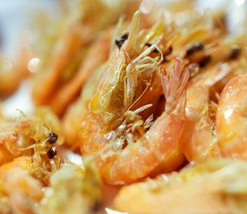 Shrimp cooked according to a special recipe.