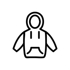 sweater icon vector. Thin line sign. Isolated contour symbol illustration © vectorwin
