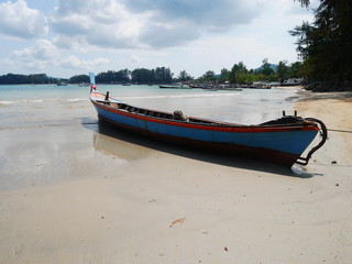  A boat parked on the beach