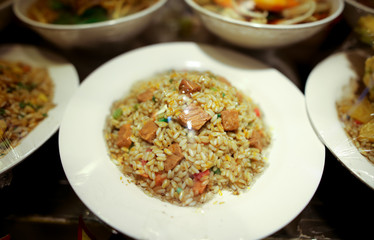 Rice cooked according to a special recipe.