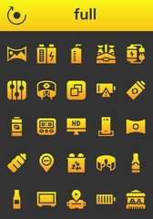 Modern Simple Set of full Vector filled Icons