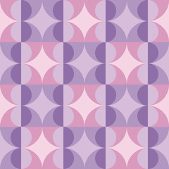 Repeated geometric forms. Abstract vector seamless pattern.