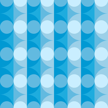 Repeated geometric forms. Abstract vector seamless pattern.
