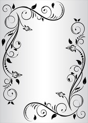 Floral elements design, luxury ornamental graphic element border, swirls flowers,foliage swirl decorative design for page decoration cards, wedding, banner, logos, frames, labels, cafes, boutiques