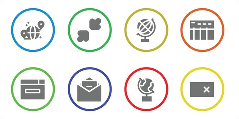 Modern Simple Set of application Vector filled Icons