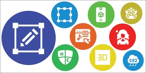 Fototapeta premium brand icon set