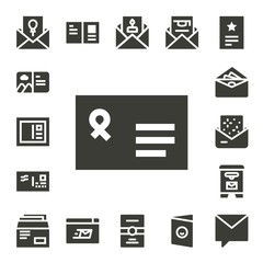 Modern Simple Set of mailing Vector filled Icons