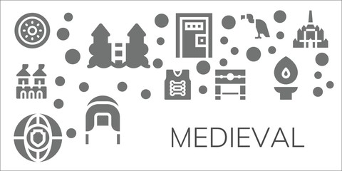 medieval icon set