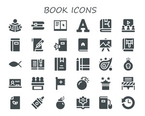 book icon set