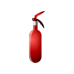 Unusual red fire extinguishers. Fire extinguisher for fire safety.