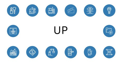 up simple icons set