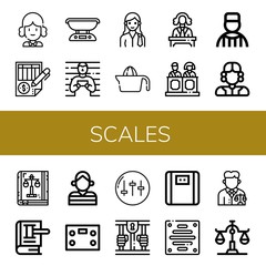 scales icon set