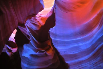 Foto op Canvas antelope canyon vivid colors © Yevhenii