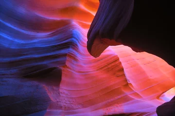Zelfklevend Fotobehang antelope canyon vivid colors © Yevhenii
