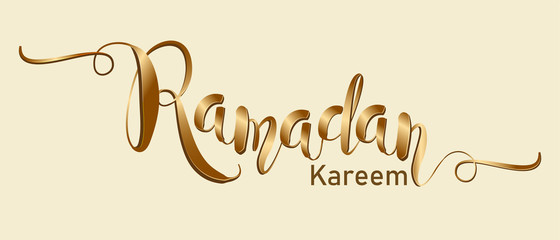 Obraz na płótnie Canvas Ramadan Kareem with crescent moon gold luxurious crescent,template islamic ornate element for greeting card,Vector 3D style