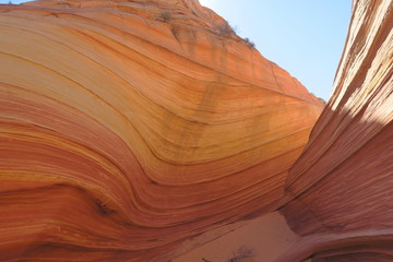 Small Wave rock formation, Arizona